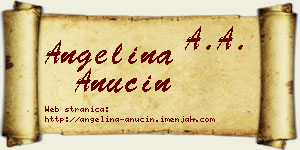 Angelina Anučin vizit kartica